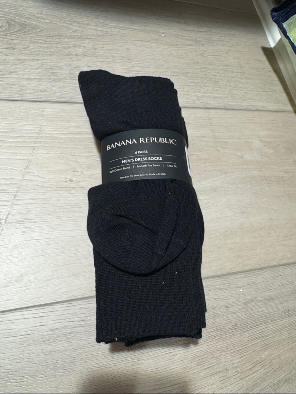 Banana Republic Men's Black Dress Socks - Pack of Six